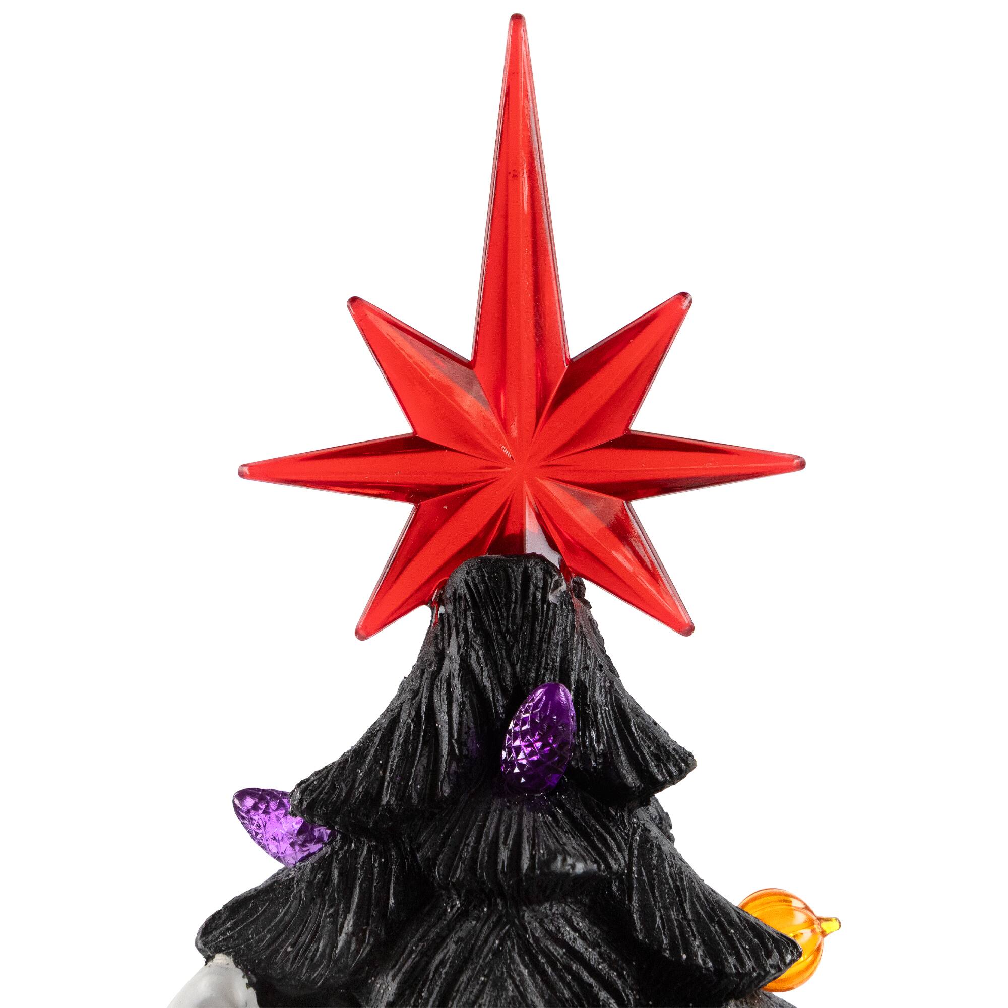 12" Black LED Lighted Skull & Ghost Halloween Tree